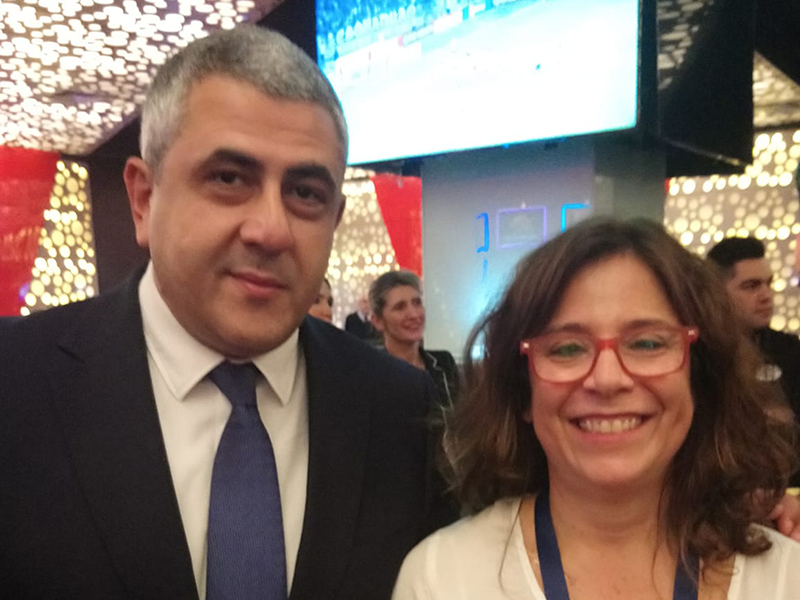 Zurab Pololikashvili y Maria Julia Fernández