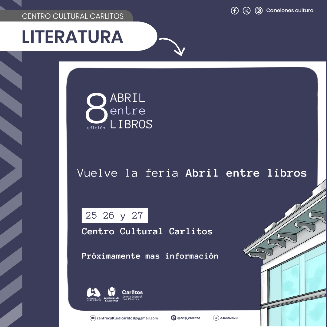 ATC - Abril entre Libros - Jueves 25 Abril - Centro Cultural Carlitos